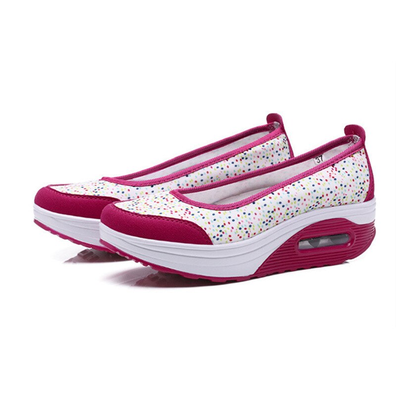 Sport Running Shoes Woman Outdoor Breathable Height Increasing Mesh Shoes Lightweight Athletic Sneaker Women Platform