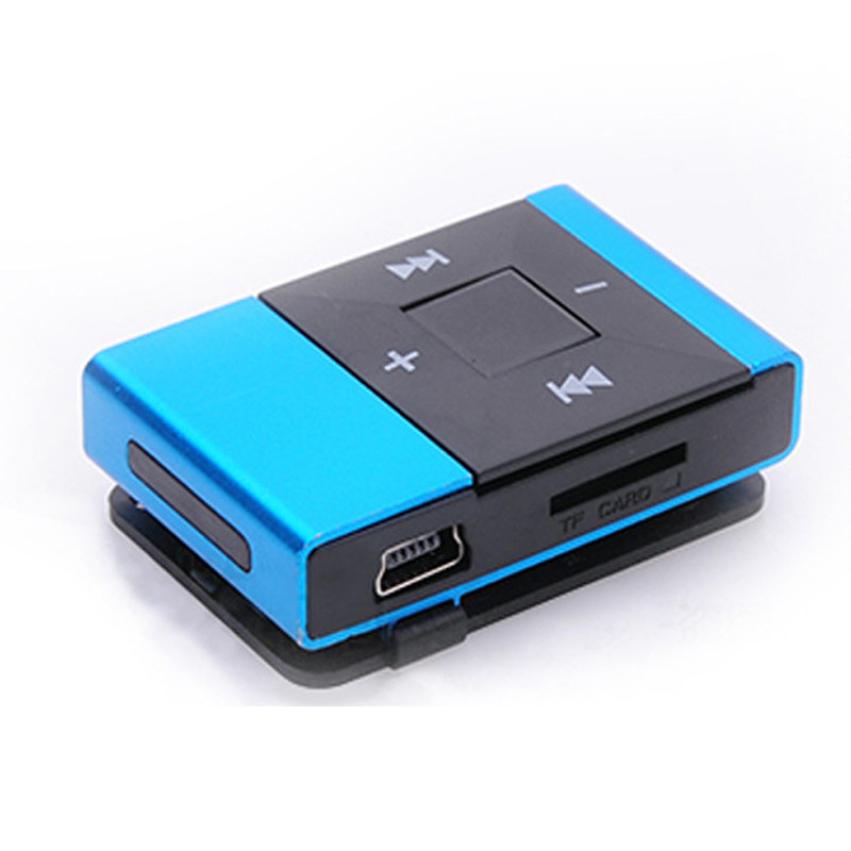 Hiperdeal Mini Usb Clip Digitale Mp3 Muziekspeler Ondersteuning 8 Gb Sd Tf Card 1J24: Blauw