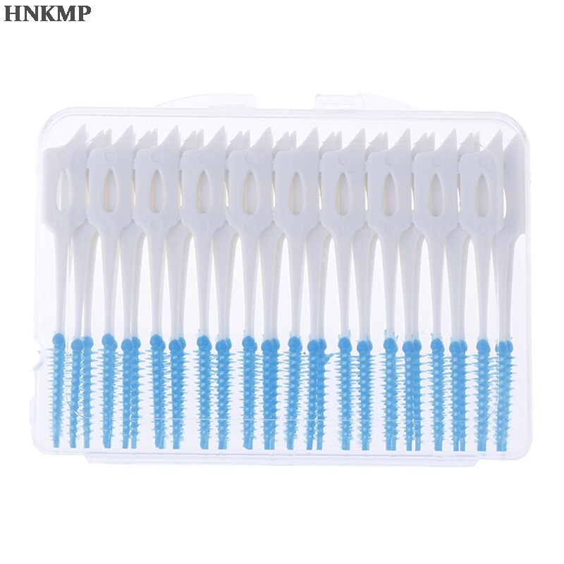 40Pcs/Box Push-Pull Interdental Brush 0.7mm Gum Orthodontic Wire Brush Oral Care