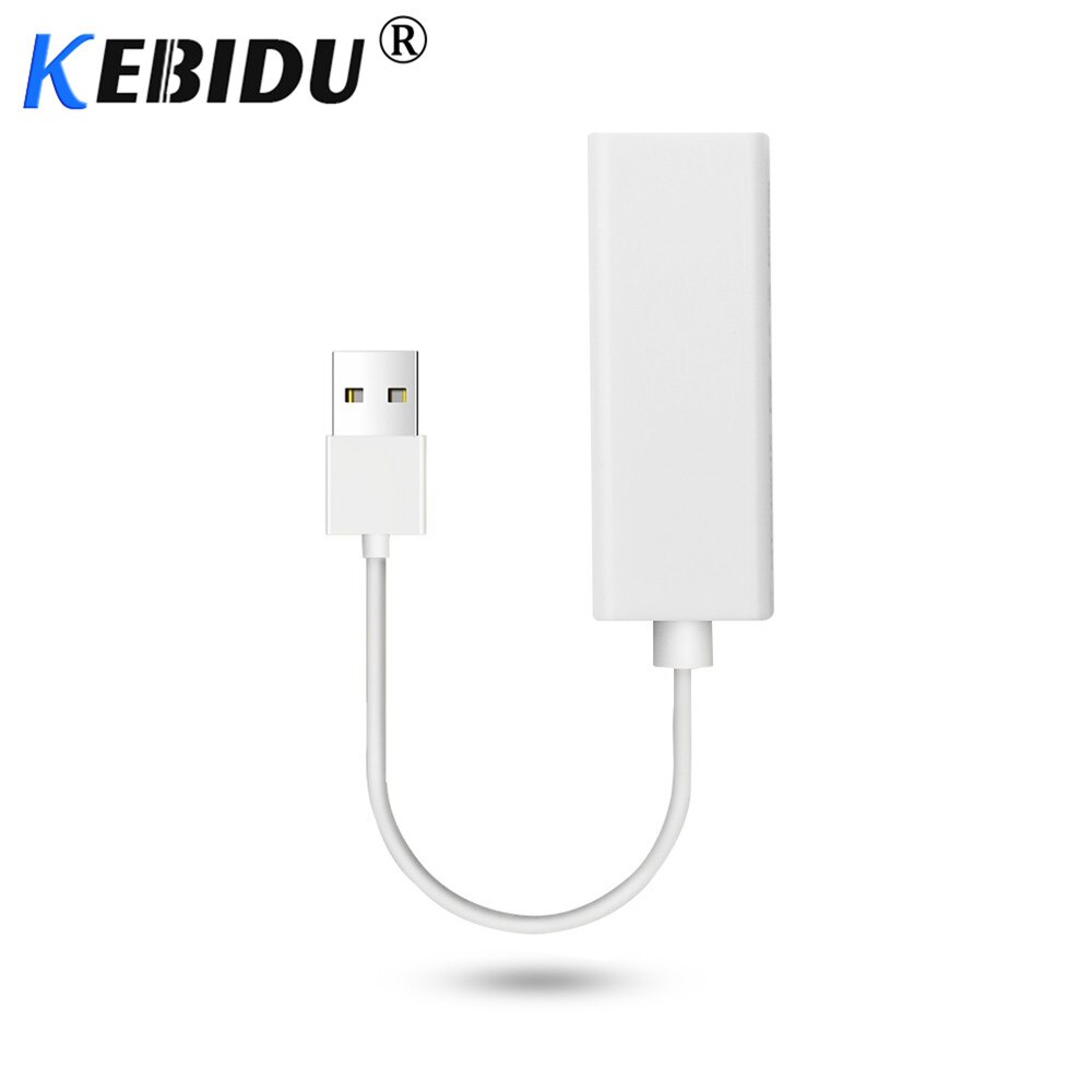 Kebidu USB 2.0 Ethernet Network LAN Adapter Card USB to RJ45 10/100 Adapter For PC windows7 8 10 Laptop High Performance