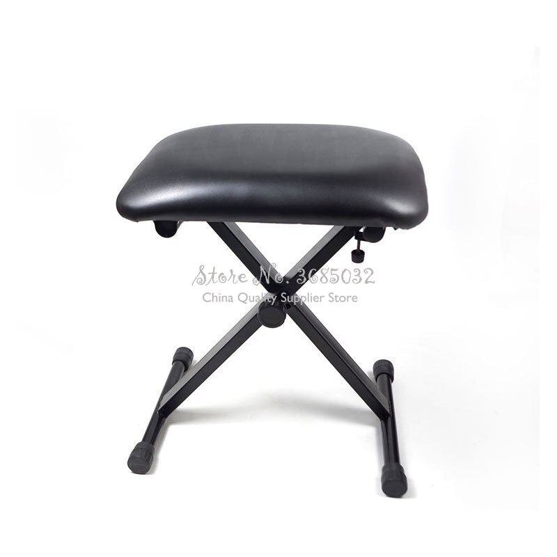 15%, pu foldet klaverskammel 5 gears højdejusterbar behagelig svamp citer afføring holdbar guitar stol 40*30cm leje 100kg