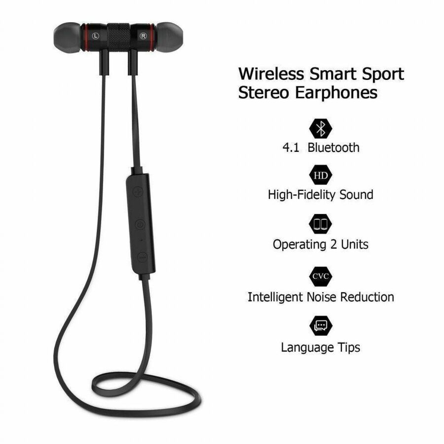 5,0 Bluetooth Drahtlose kopfhörer Bass HIFI Headset Halsband Sport Stereo in-Ohr Mit Mikrofon Kopfhörer für alle smartphone