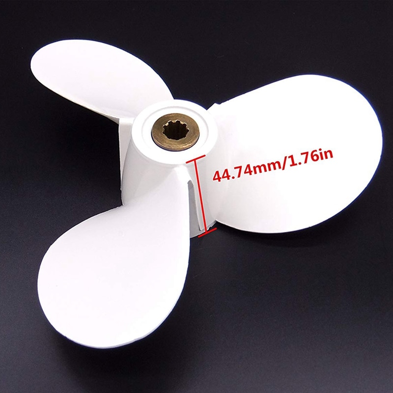 7 1/2X7 For 4Hp 5Hp 6Hp For Yamaha 9 Tooth Spine Aluminium Propellers Outboard Boat Motors Marine Propeller 6E0-45943-01-El