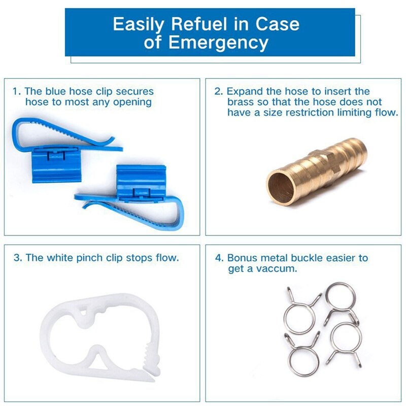 Flow Siphon Hand Pump Portable Manual Car Fuel Transfer for Gas Gasoline Petrol Diesel Oil Liquid Water Tank 2M/3M Syphon Hose