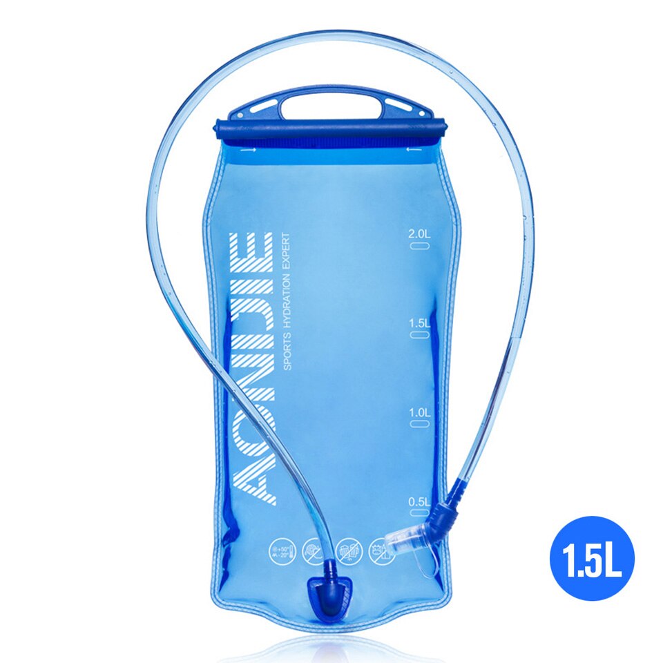 Aonijie 1l 1.5l 2l 3l waterreservoir waterzak hydratatiepakket opbergzak bpa-vrij hardloop hydratatievest rugzak: 1.5l