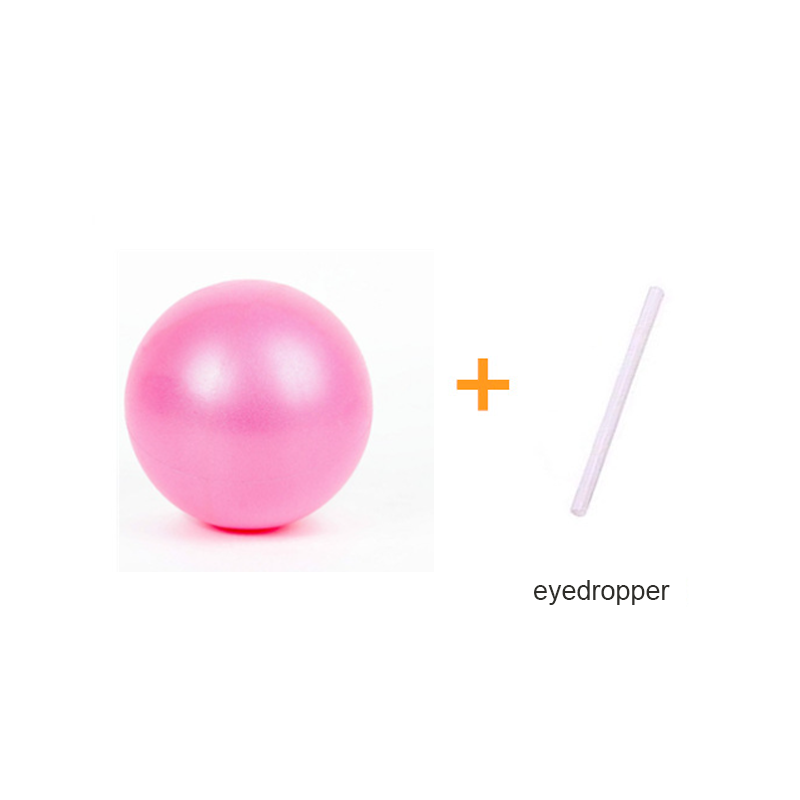 25cm Yoga Ball Exercise Gymnastic Fitness Pilates Ball Balance Exercise Gym Fitness Equipment Indoor Training Yoga Accessories: Pink