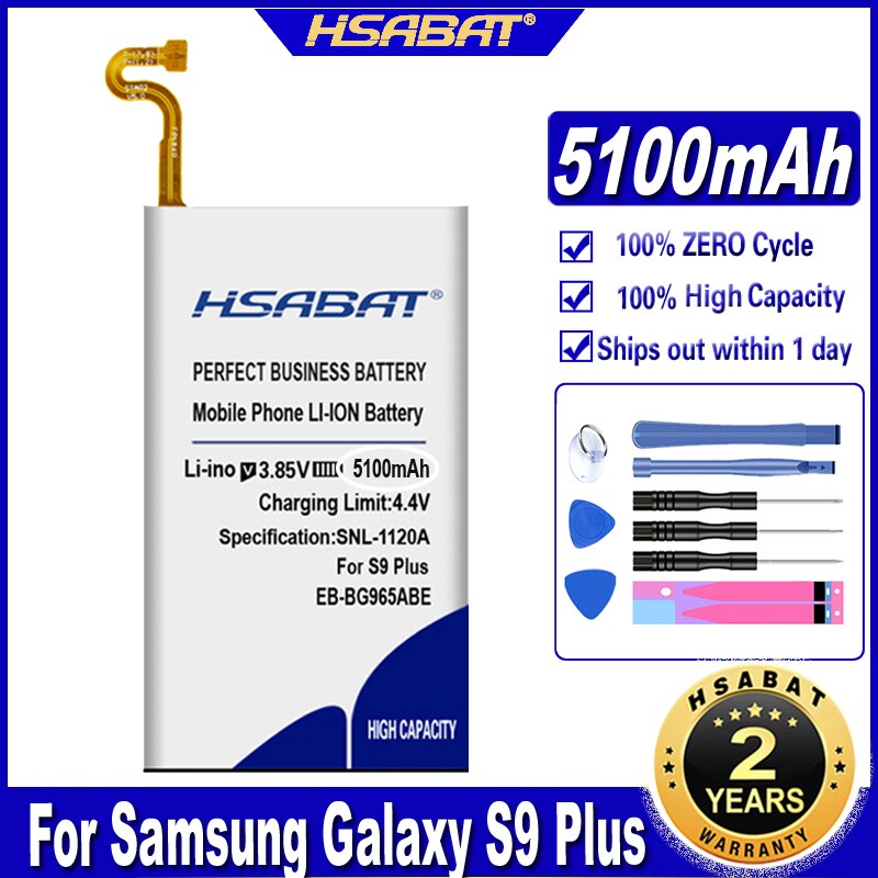 Top Brand HSABAT Battery for Samsung Galaxy S6 S7 S8 S9 S10 S20 (S6 S7 EDGE) (S6 EDGE S8 S9 S10 S20 Plus) S10 Lite S10 5G: for Samsung S9 Plus