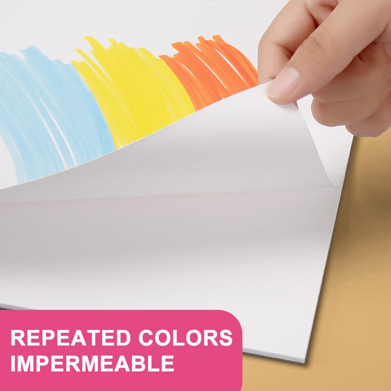 Drawing Paper Mark Pen Drawing Book Cartoon Opaque Paper A3/A4/B5 Mark Pen Color Acrylic Drawing Book Graffiti Art Book