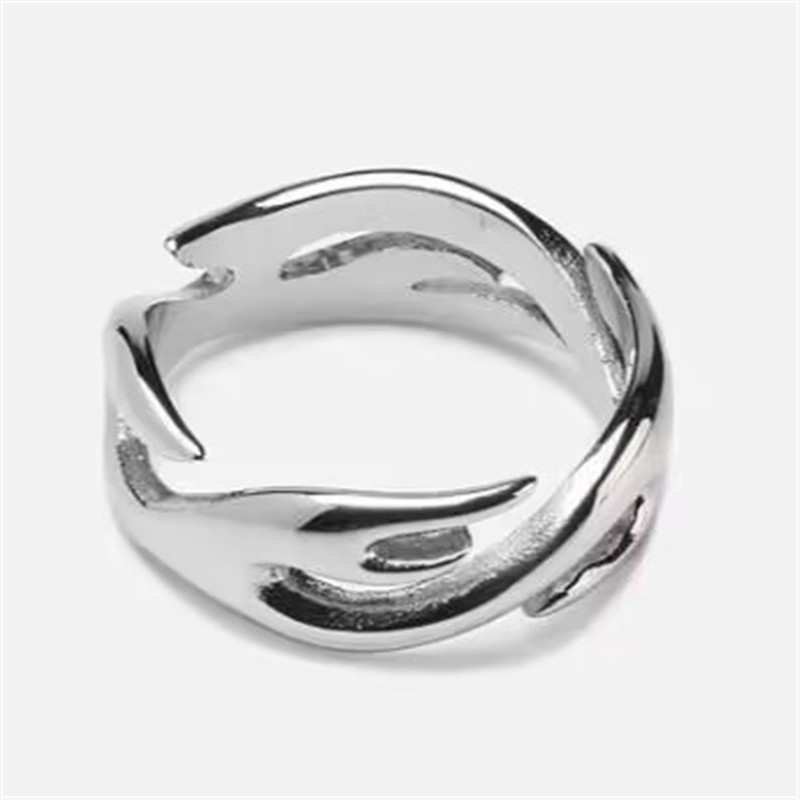 Flame Ring 316L Stainelss Steel Jewelry Punk Style... – Grandado