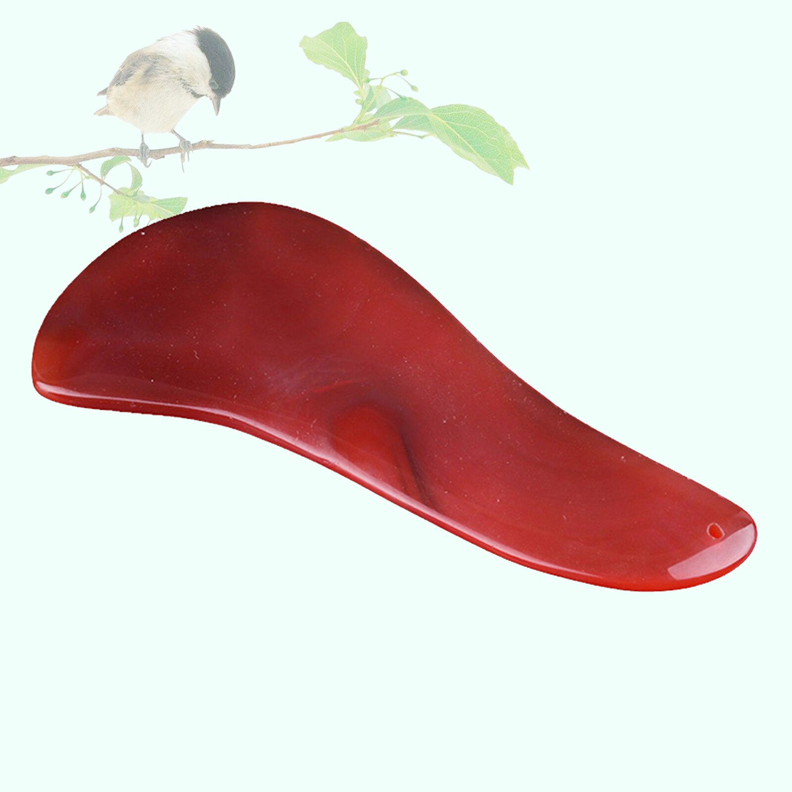 Gua Sha-Rodillo de Jade rojo cornalina crudo, herramienta de masaje de tabla de raspado, herramienta para el cuidado Facial, antienvejecimiento, Gua Sha, herramientas de belleza