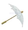 Gran venta sombrilla paraguas bordado encaje para decoración para de Boda nupcial: White
