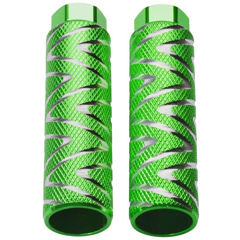 2 Pcs Aluminum Alloy Bike Pegs BMX Pedals Fit 3/8 Inch Axles Bicycle Back Seat Pedals: Default Title