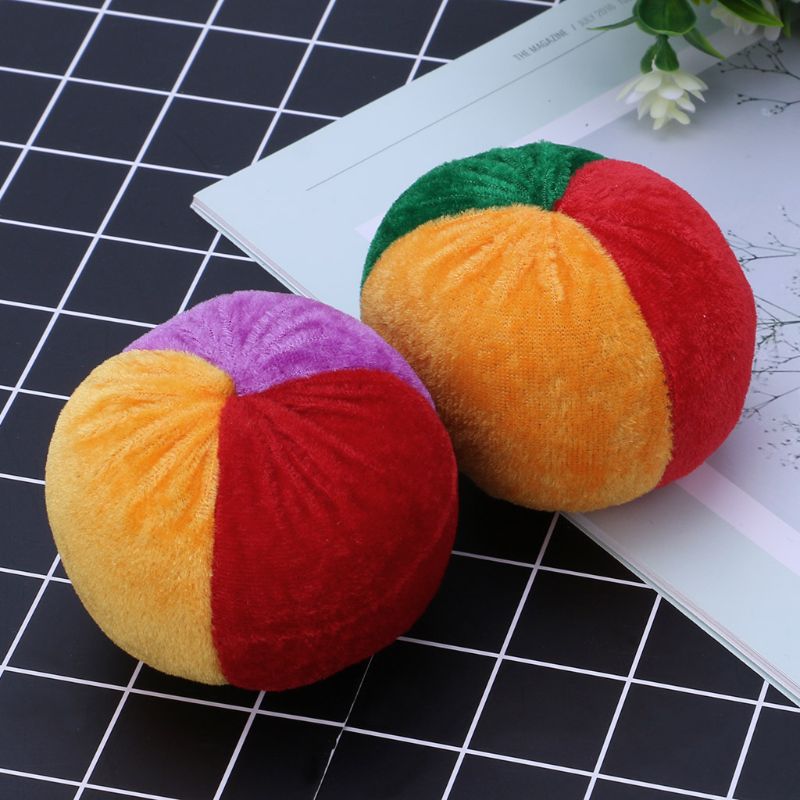 Soft Colorful Juggling Ball Handmade Children Footbag Kindergarten Supplies B2QD
