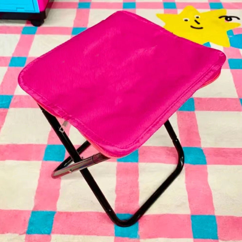 Pocket Handbag Stool Pencil Bag Folding Chair Sketch Fishing Leisure Camping Outdoor Portable Small Stool: green