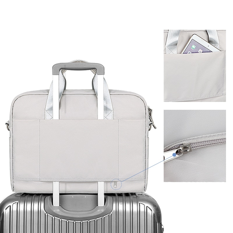 Wodoodporna torba na laptopa 13.3 14 15.6 cala torba na notebooka dla Macbook Air Pro 13 15 komputerowa torba na ramię torebka na aktówkę