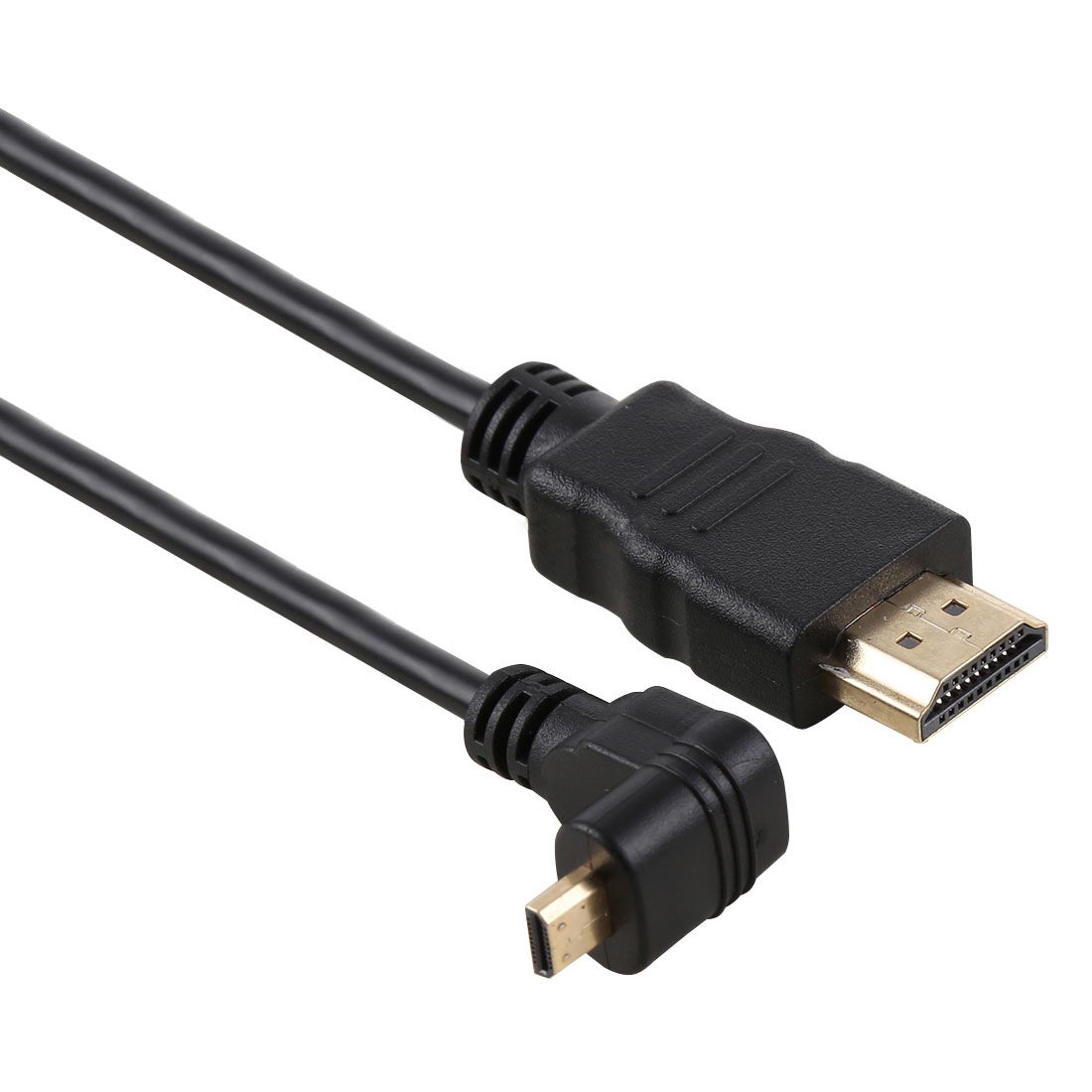 30cm Micro-HDMI Right Angle Male to HDMI Male (90 Degrees) - Supports 4k