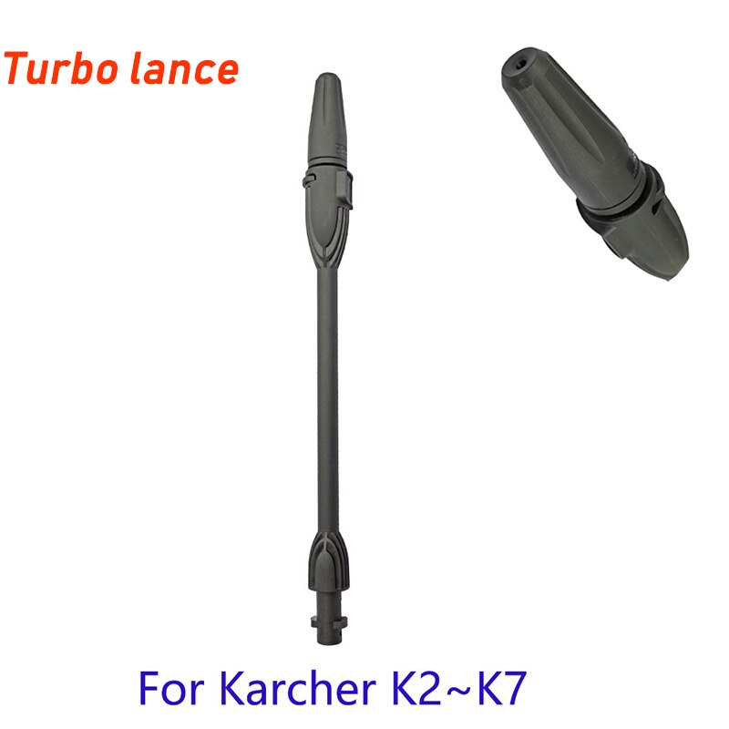 High Pressure Power Washer for Karcher K2~K7 Car Accessories Spray Nozzle Lance Turbo Fan Jet Rod 6M 10M Hose for Car Cleaning: Colorless