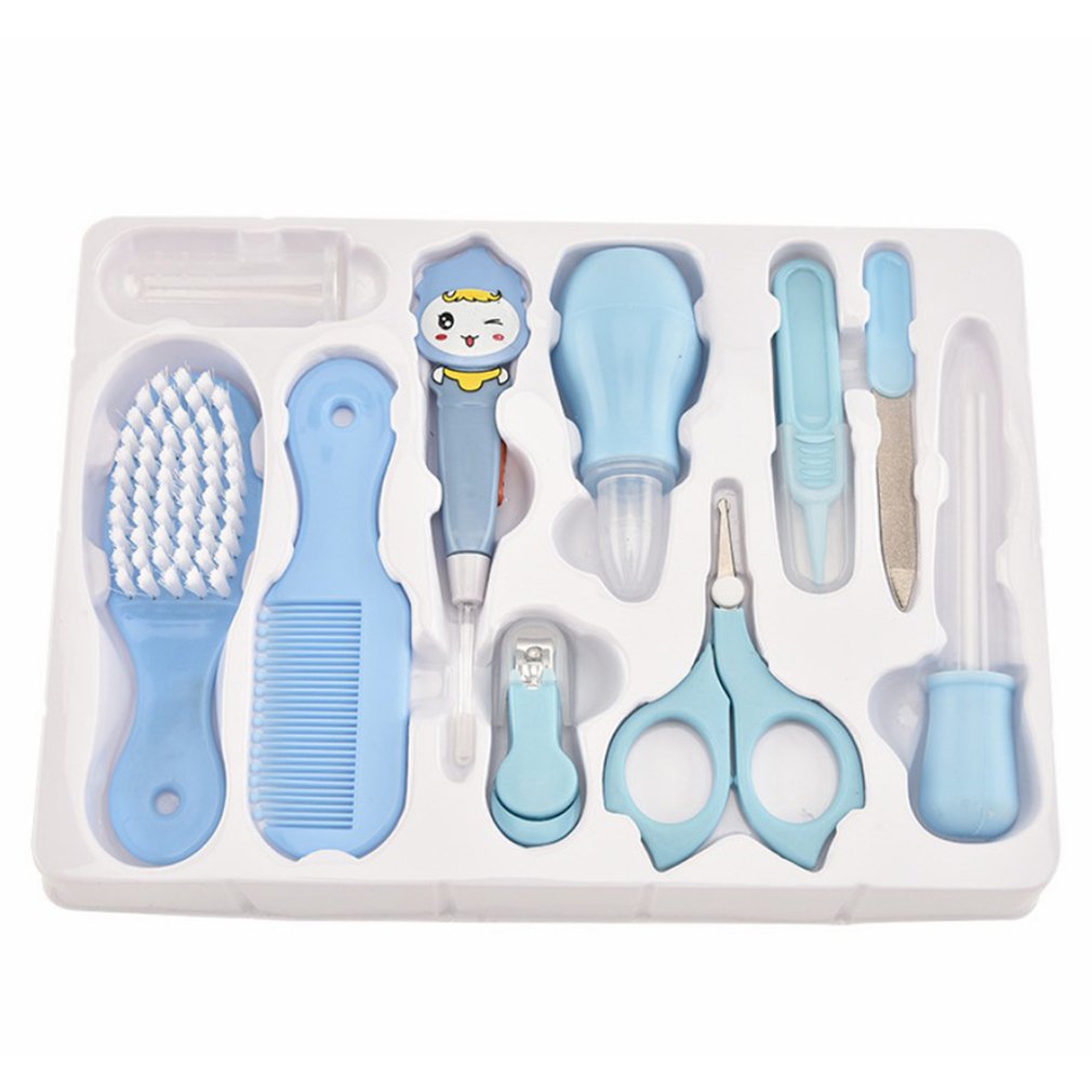 Mother And Baby Supplies Neutral / Baby Care Box Children Nail Clippers Baby Care Scissors Comb10Pcs Set