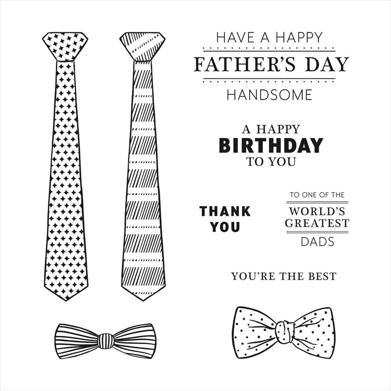 Grassement Adapté Timbres et Coordination Meurt Cravate fête des Pères Timbre Clair Pour La Fabrication De Cartes BRICOLAGE Scrapbooking Papier Artisanat: only stamps