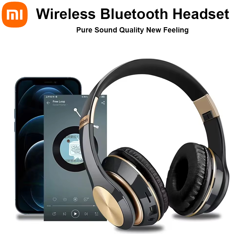 Xiaomi Gaming Hoofdtelefoon 5.0 Bluetooth T5 Muziek Opvouwbare Oortelefoon Bluetooth Draadloze Koptelefoon Voor Telefoon Bedrade Headset Gamer 2025