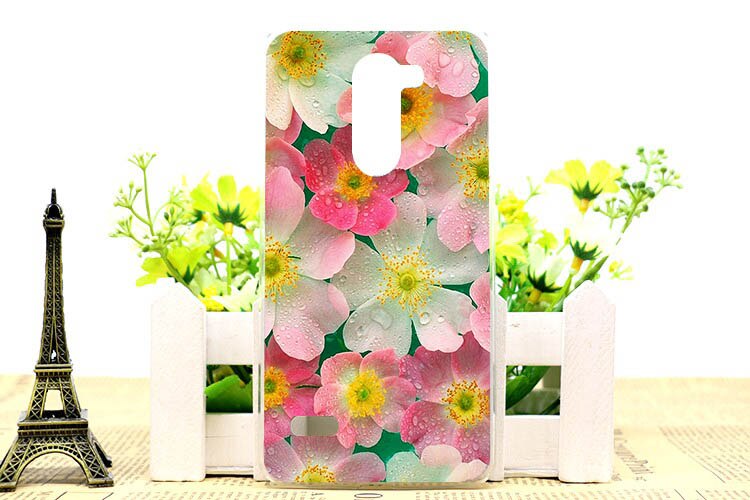 Cartoon schattige uv-print bloem uil tijger eiffeltoren hardcover hoesje voor lg ray  x190 5.5 inch hoesje op voorraad: C048