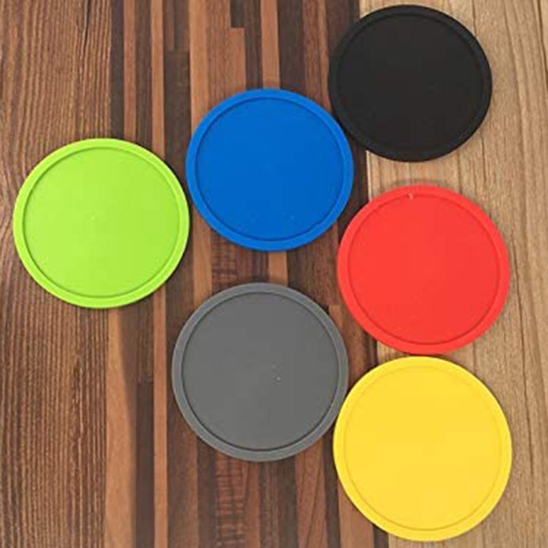 Premium Rubber Siliconen Onderzetters Antislip Ronde Zachte Lip Koffie Bier Mok Wijn Glazen Fles Pad Mat
