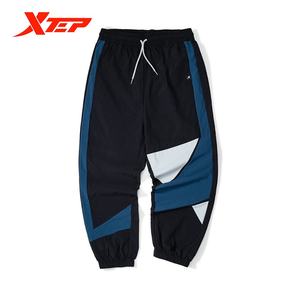 Xtep calças esportivas masculinas 2021 nova moda primavera outono calças ao ar livre confortável náilon calças esportivas 879329980066