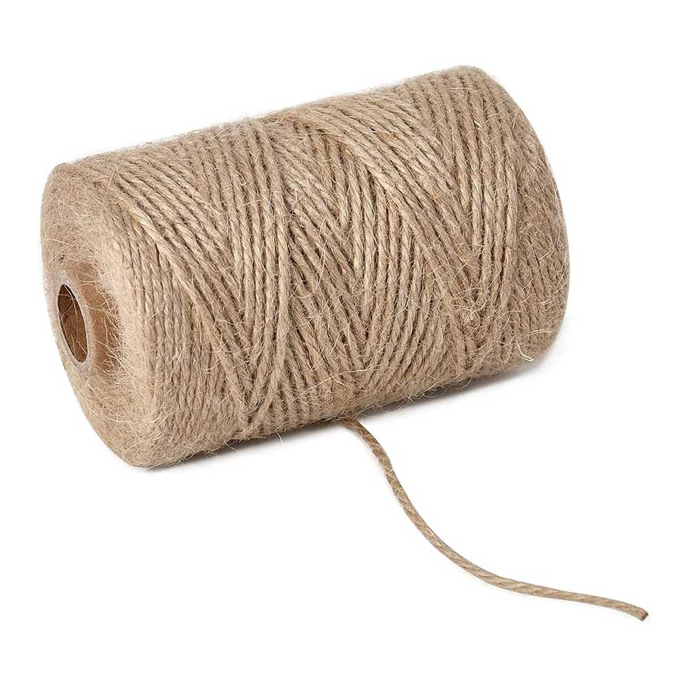 hilo yute natural rollo cuerda yute hilo yute yute para manualidades cuerda cañamo cuerda yute cuerda de yute Cuerdas de yute de 2mm para envolver , rollo de 100 m/rollo de cuerda trenzada, para manualidades