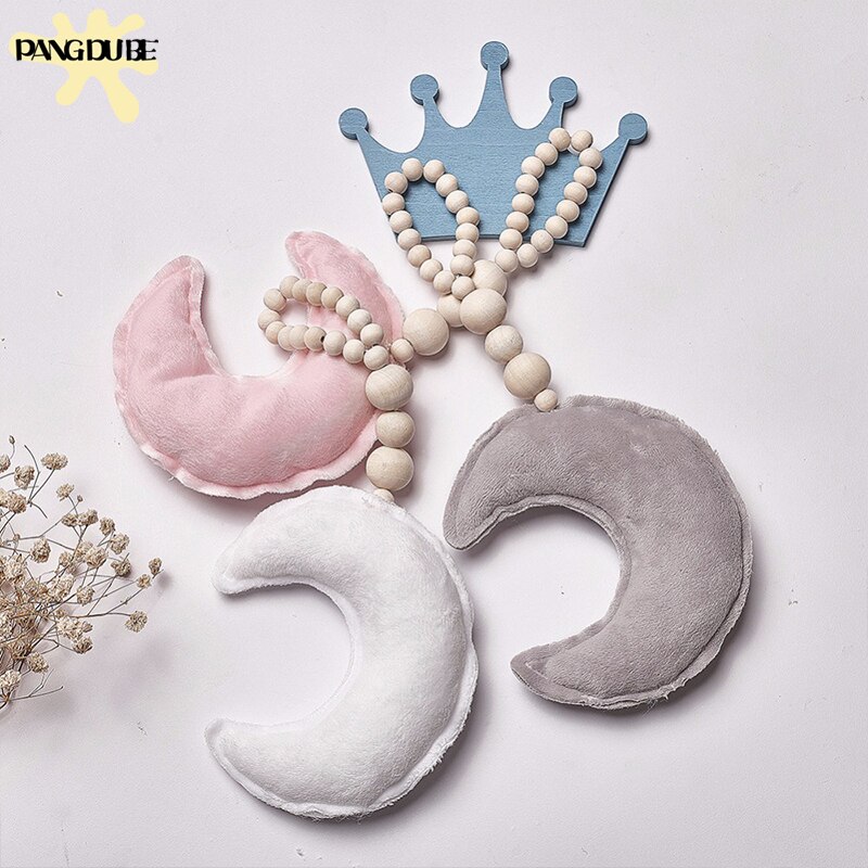 Babykamer Decoratie Baby Accessoires Kamer Baby Spullen Voor Pasgeborenen Baby Room Decor Moon Star Houten Kralen Fotografie Props