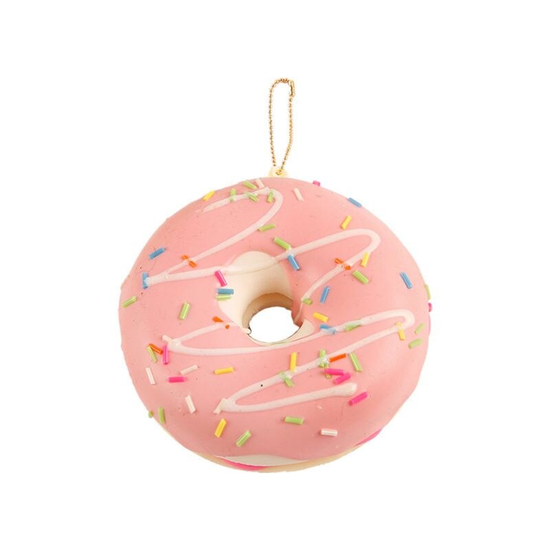 Double Jam Circle Bread Squishy Toy Squeeze Squishi Toy Slow Rising Stress Y4QA