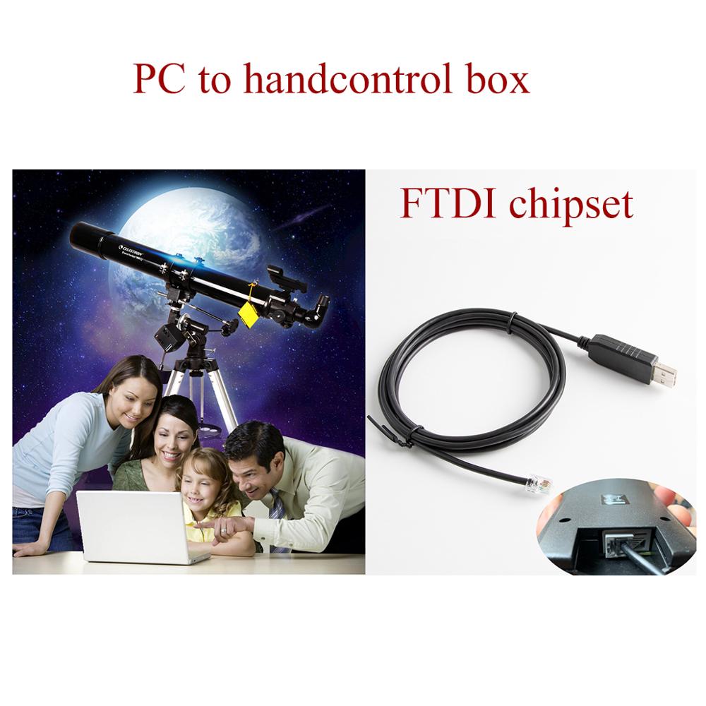 USB to RJ9 Cable for Celestron NexStar Telescope Console Upgrade