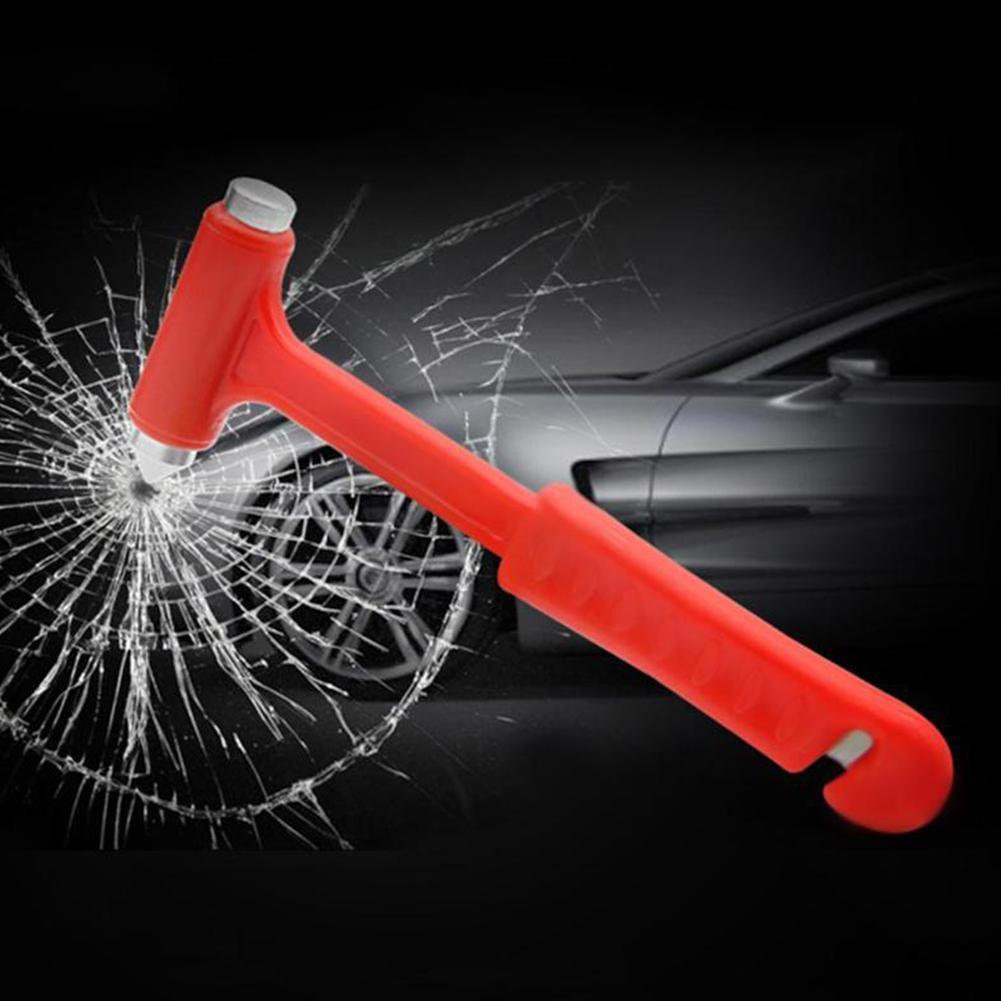 Car Window Safety Hammer Car Escape Hammer Car Fire Hammer Long Hammer Multi-function Rescue High Emergency Handle E6C0