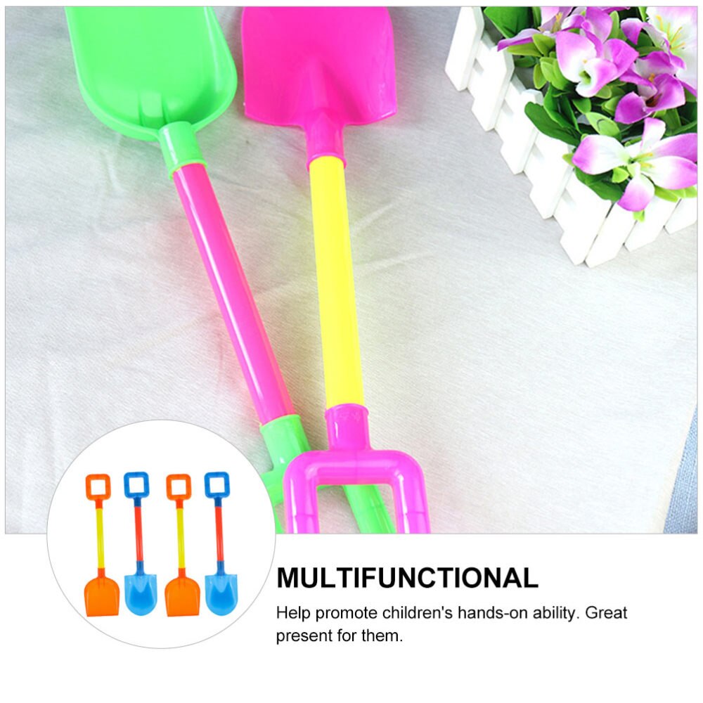 8pcs Sand Shovels Children Sand Shovels Long Handle Shovels