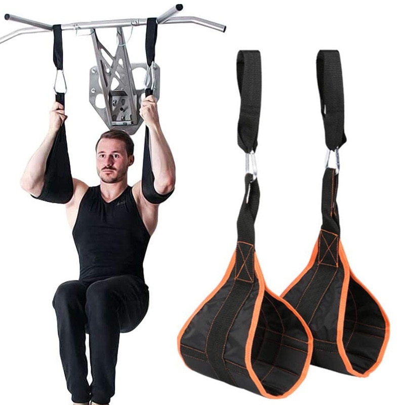 Fitness ab slynge stropper suspension rip-resistent heavy duty par til pull up bar hængende ben raiser hjemme gym fitness udstyr
