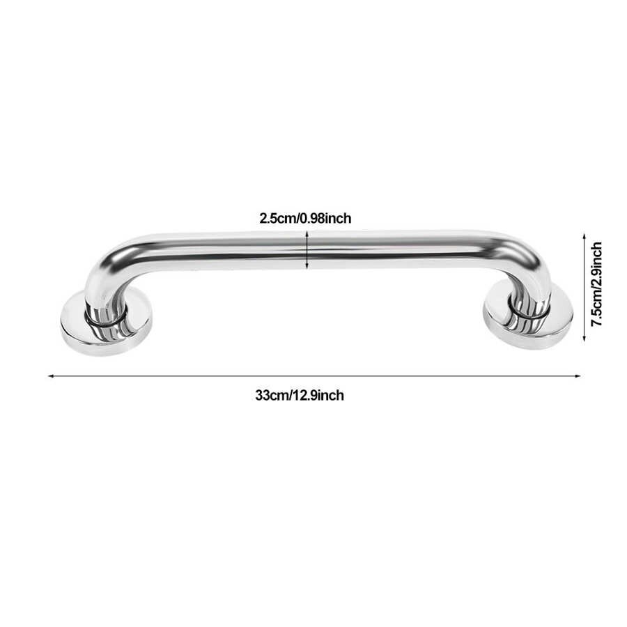 Stainless Steel Bathroom Bathtub Grab Bar Safety Hand Rail for Bath Shower Toilet Bathing Mobility Aids Safety Hold 30/50/60cm: 30CM