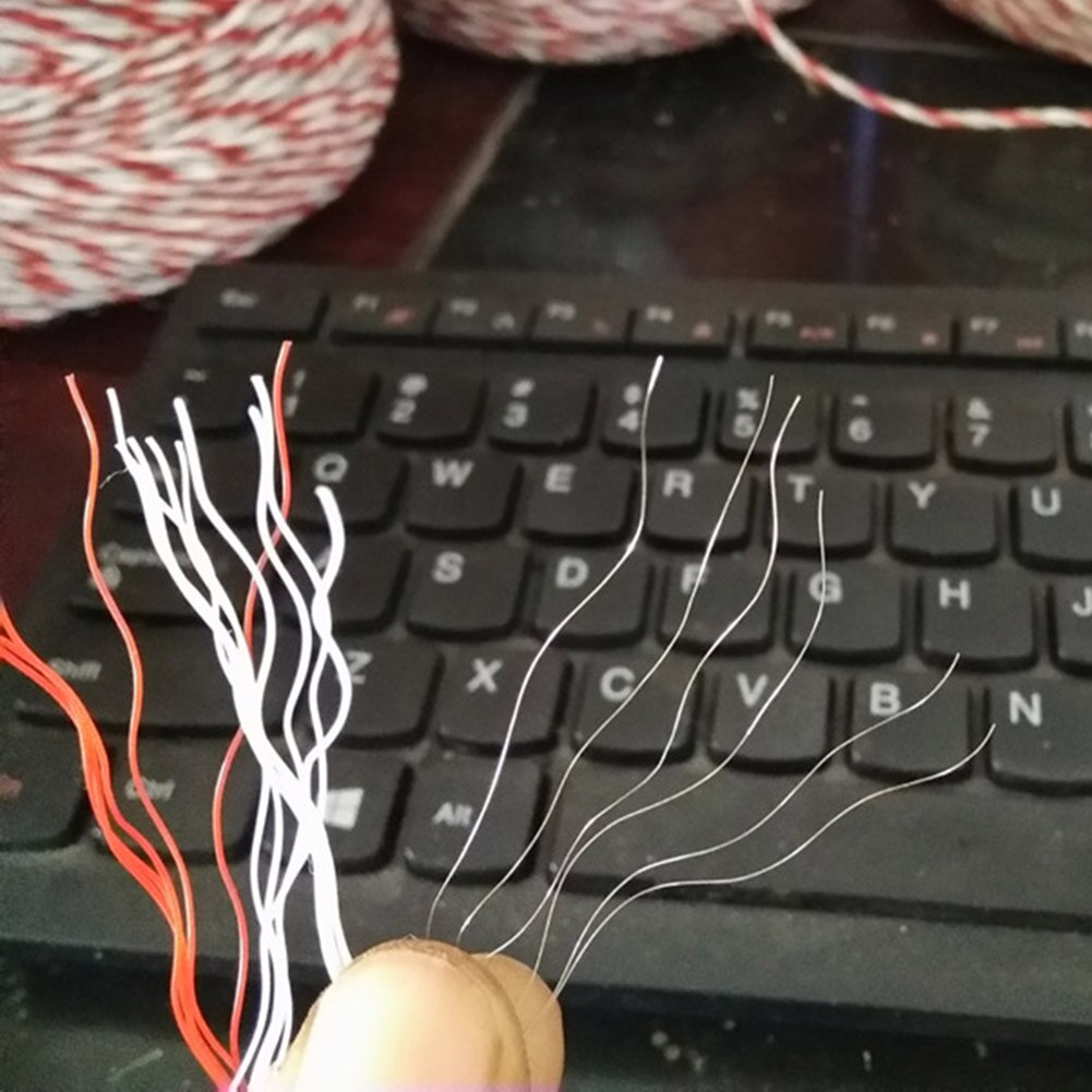 500m Electric Fence Wire Red White Polywire with Steel Poly Rope For Horse Animal Fencing Ultra Low Resistance Wire