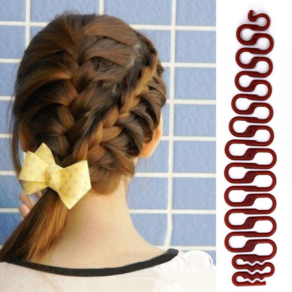2 pièces/ensemble coiffure tresse outil français tressage bricolage poisson os chignon fabricant femmes Multi fonction cheveux accessoires cheveux plat