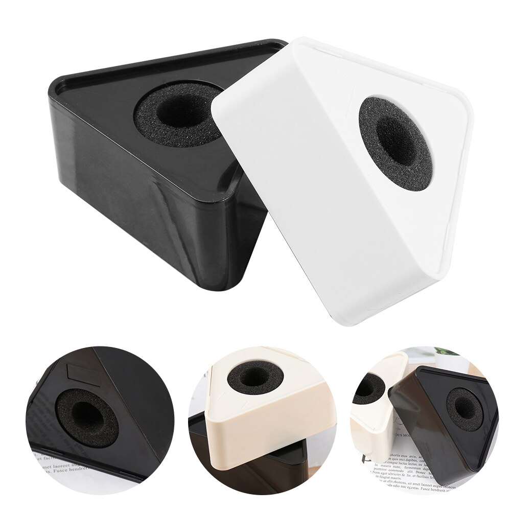 4pcs ABS Injection Molding Triangular Interview Mic Microphone Logo Flag Station