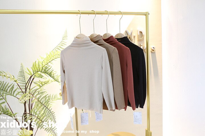 2019 nuovo autunno voce della ragazza camicia a maniche lunghe di base superiore a quattro colori
