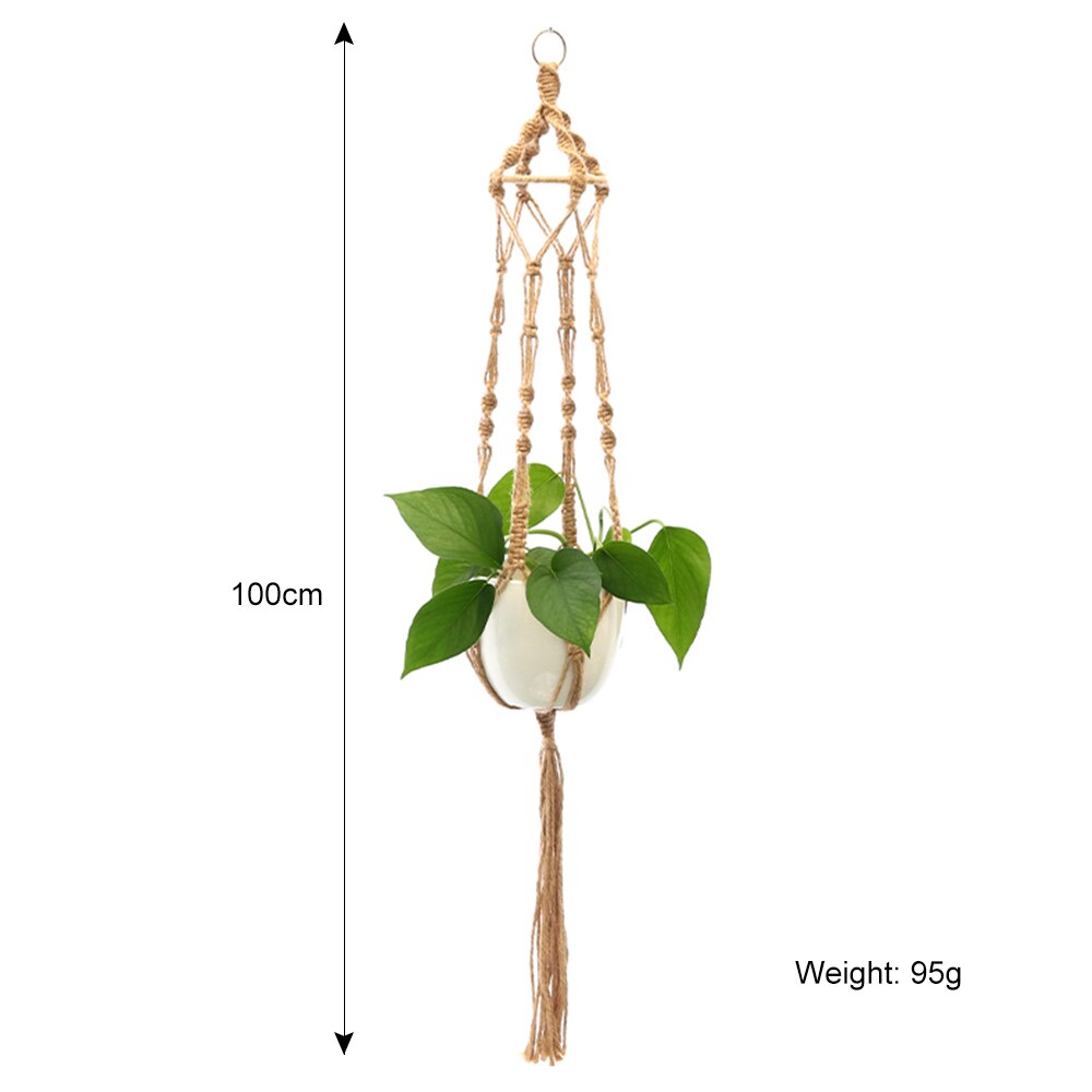 100% handmade macrame plant hanger flower /pot hanger for wall decoration countyard garden: 16