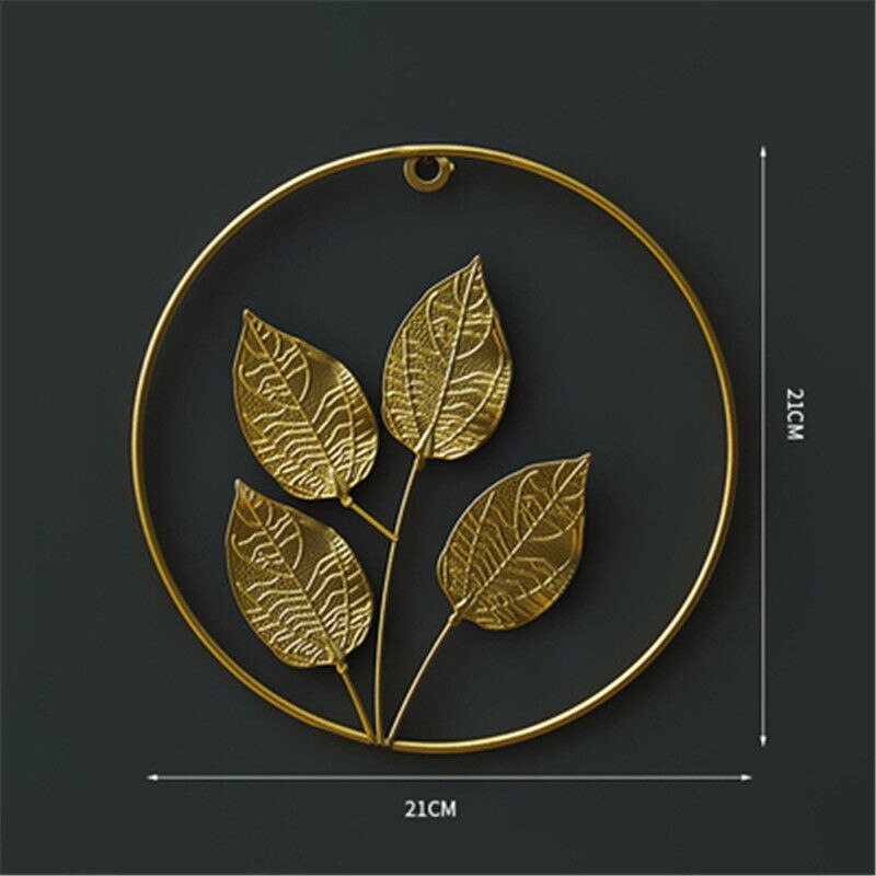 Feuilles de Ginkgo doré décoration murale feuilles de Style nordique tenture murale pendentif mural de salon sans poinçon décoration de la maison: 4 golden leaf
