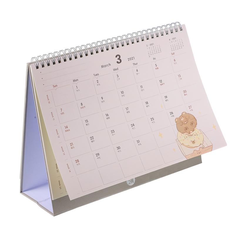 1 Pc Notepad Type Kalender Kalender Schema Kalender Voor Thuis Beer Leuke Kalender Kalender