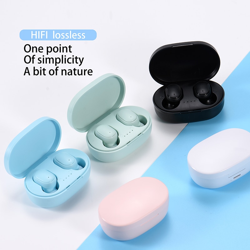 XVIDA-auriculares inalámbricos A6S PRO TWS IPX4, resistentes al agua, Mini auriculares internos Macaron con Bluetooth 5,0 para todos los teléfonos inteligentes