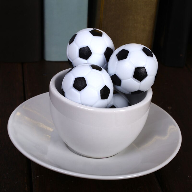 1 pièces 32mm noir et blanc baby-foot baby-foot en plastique résine Machine de Football Machine accessoires Football vert