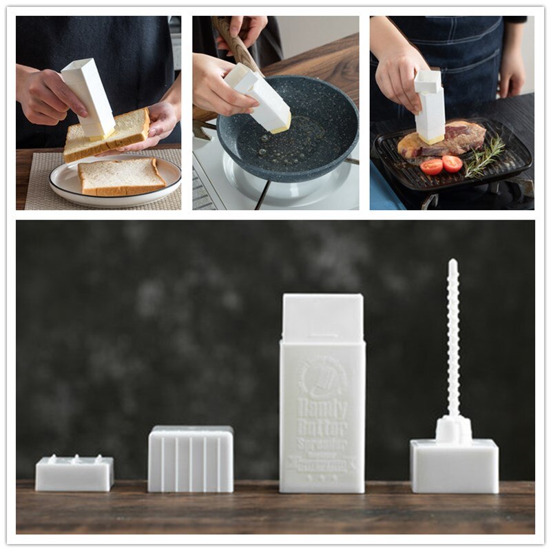 Butter Stick Butter Stick Corncob Plastic Vertical Rotary Butter Applicator Storage Box Pancake Waffle Toast Kitchen Baking Tool