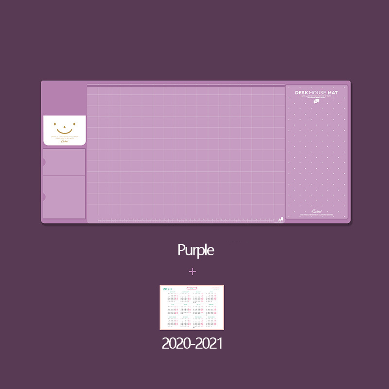 Product Multifunctional Oversized Computer Desk Pad Mouse Pad Storage Bag Student Writing Board Office Storage Desk Mat: purple