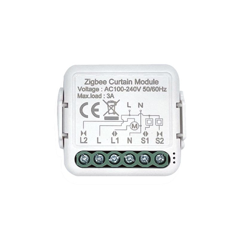 Zigbee curtain switch module for roller shutter/blind motor, tuya smart life remote control, supports google home and alexa assistant: Default Title