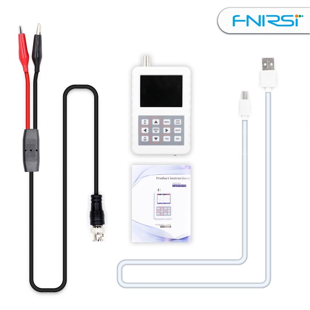 DSO FNIRSI PRO-mini osciloscopio digital portátil, 5M de ancho de banda, 20MSps de frecuencia de muestreo