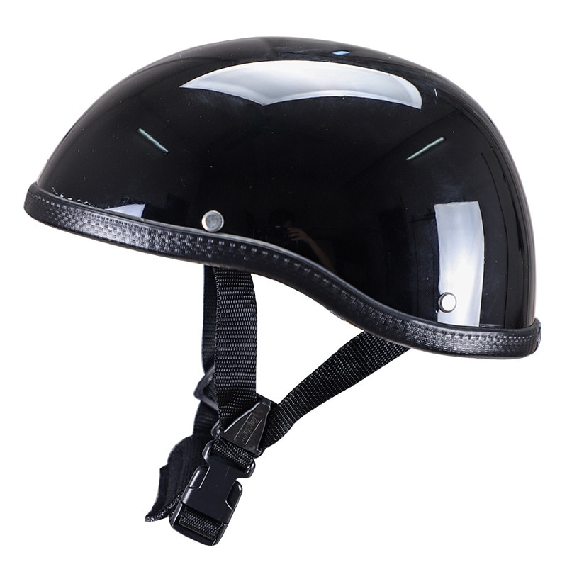 Vintage Moto Rcycle Helm Elektrische Moto Rbike Half Helmen Scooter Moto Helm Voor Volwassen Meloen Helm 54-58 Cm hoofd