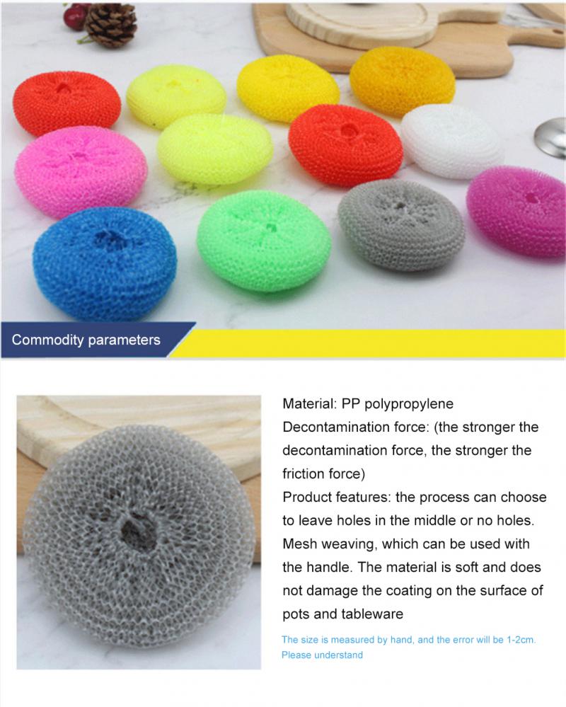 Cepillo de limpieza de cocina, esponja para lavar platos, herramientas de cocina, accesorios de cerámica, no daña la olla, 1 ud.